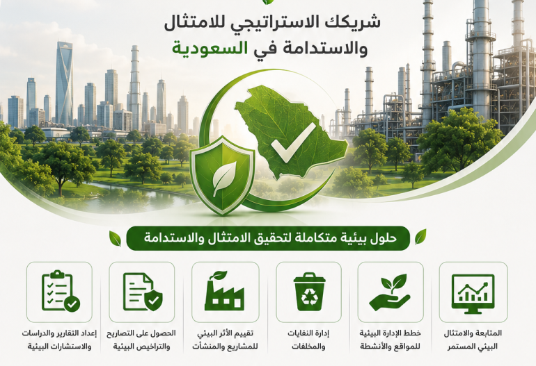 شركة امرون العربية للخدمات البيئية شريكك الاستراتيجي للامتثال والاستدامة في السعودية
